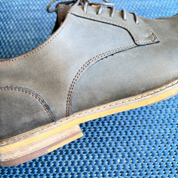 seven91 Brown Plain-Toe Derby Oxfords Casual Dress Shoes Men’s 11 - Pre-owned - Picture 12 of 14